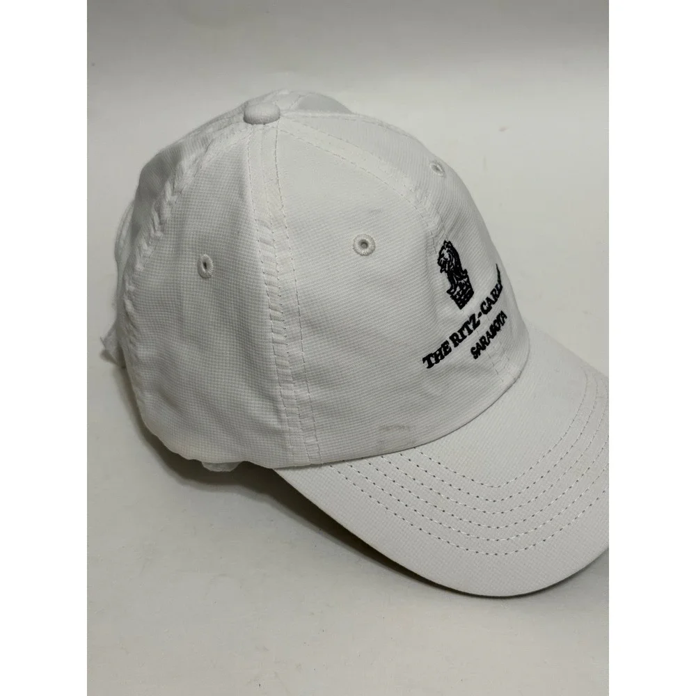 Imperial The Ritz-Carlton Sarasota White Performance Baseball Cap Hat Y210P
